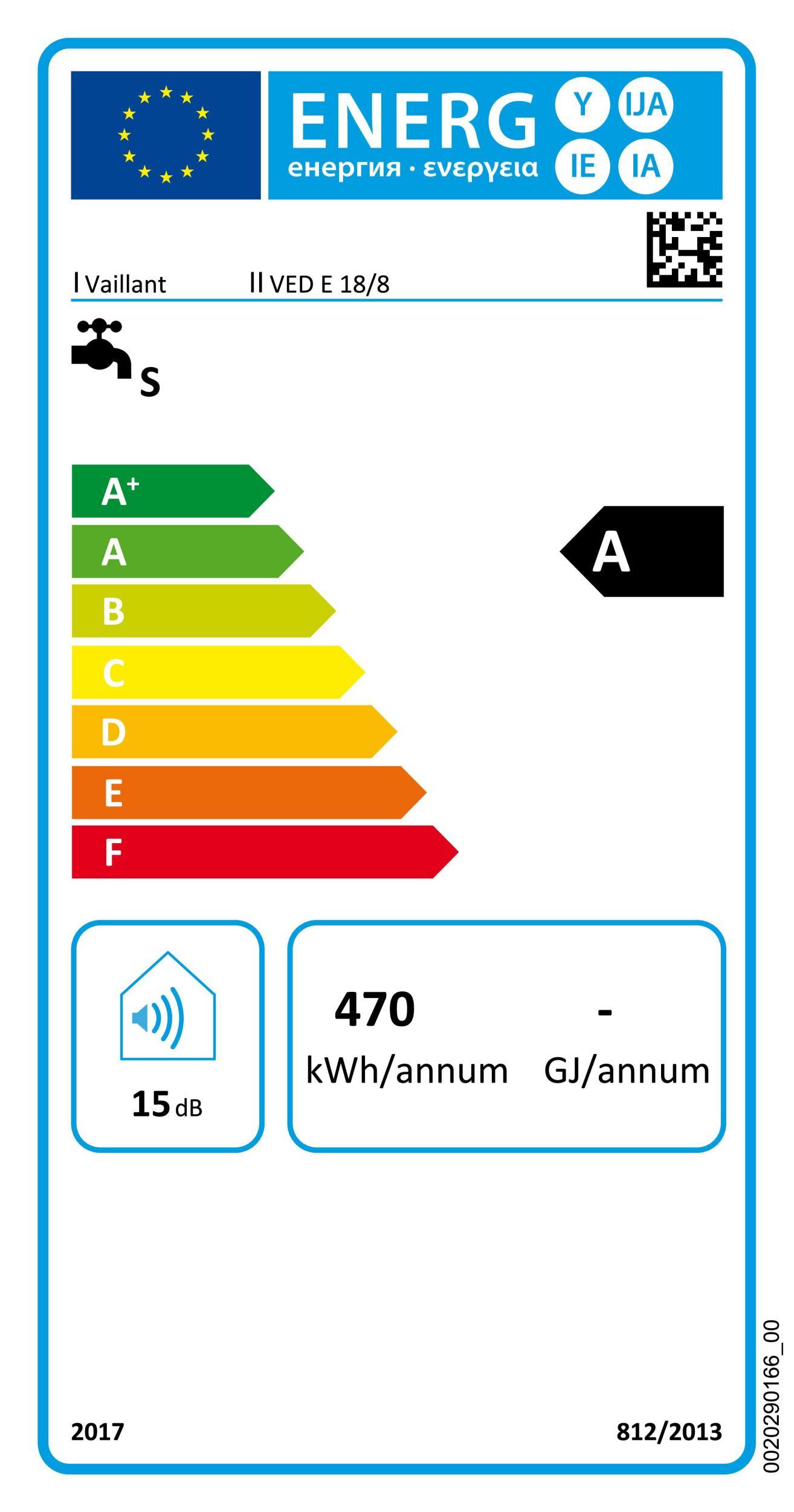 Vaillant                      VED E 18/8 