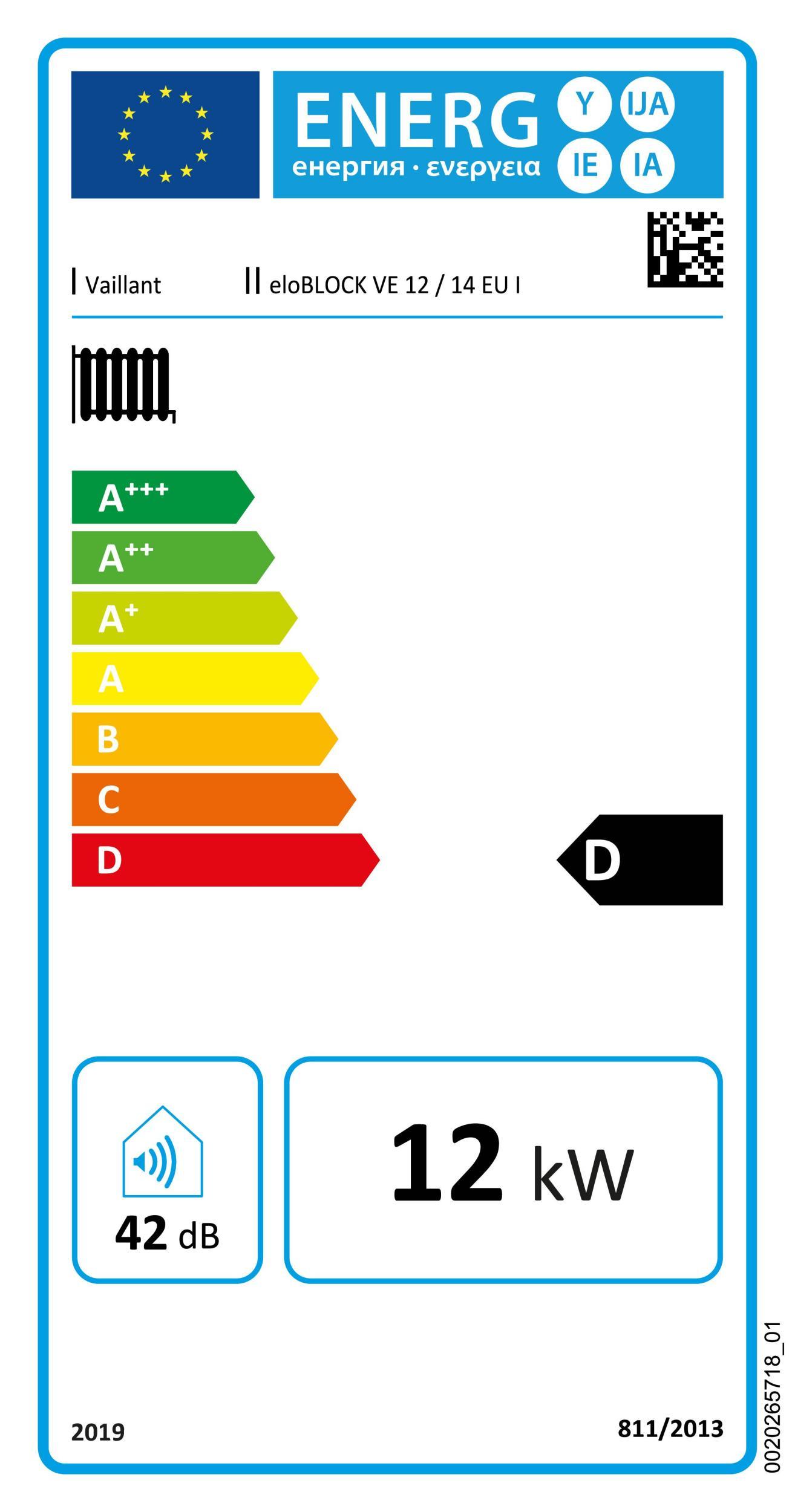 Vaillant                 VE 12/14, 12 kW 