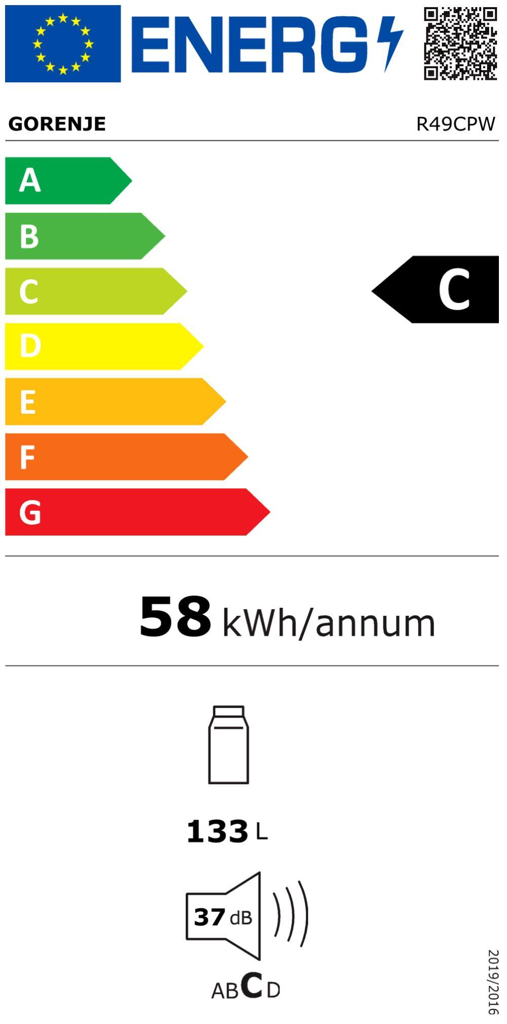 Gorenje R 49 CPW ws Tischkühlschrank 
