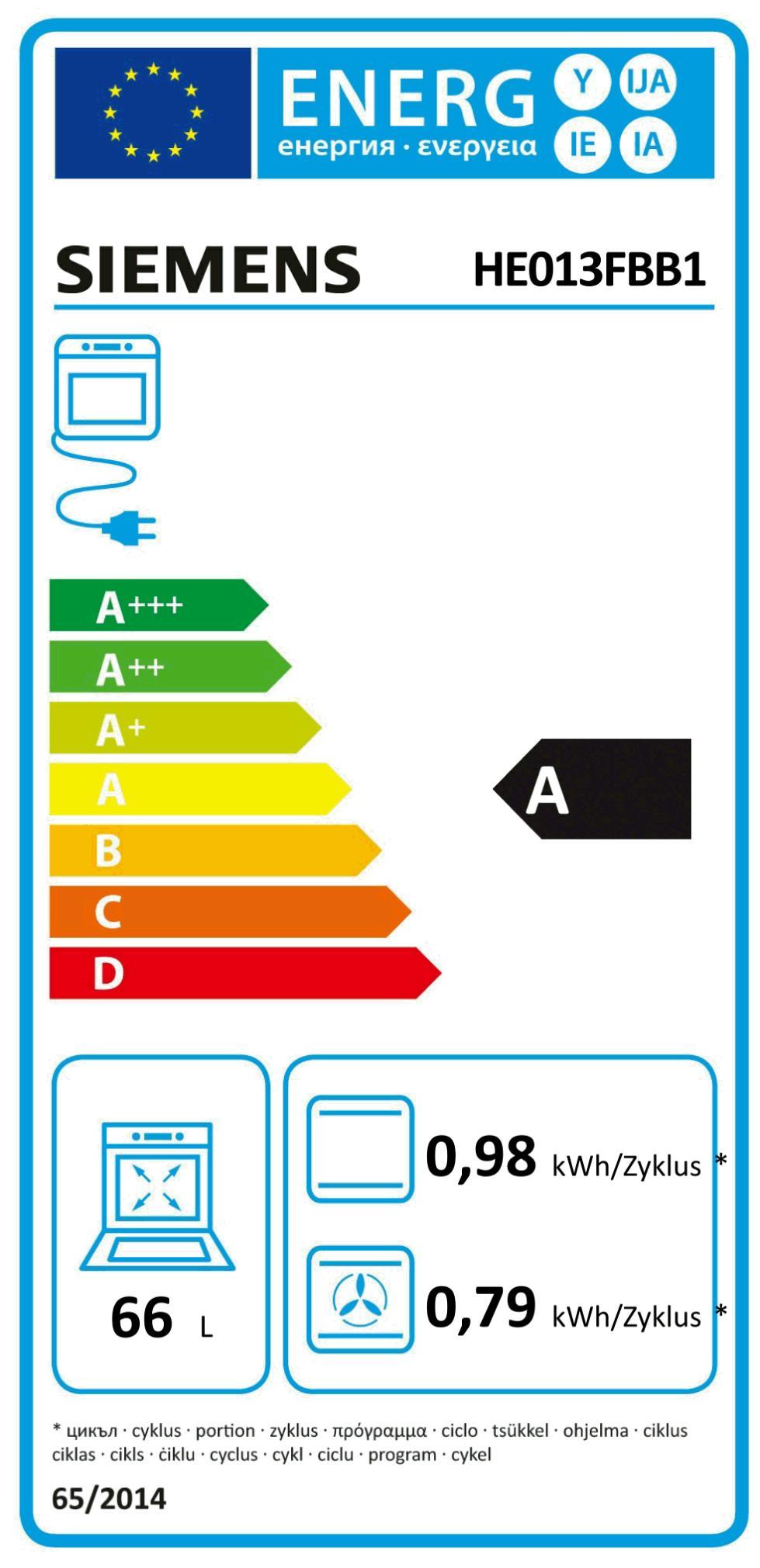 Siemens HE013FBB1 sw EB-Herd 