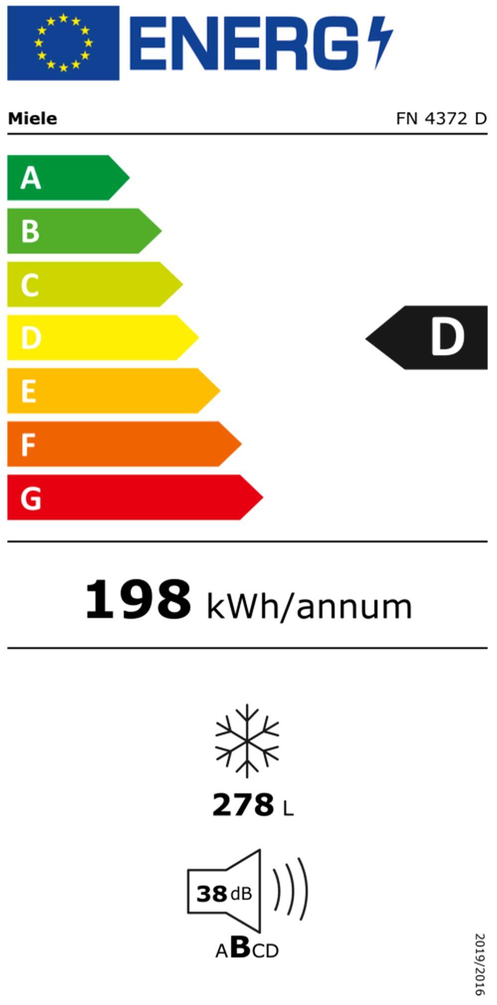 Miele FN 4372 D Ed Standgefrierschrank 