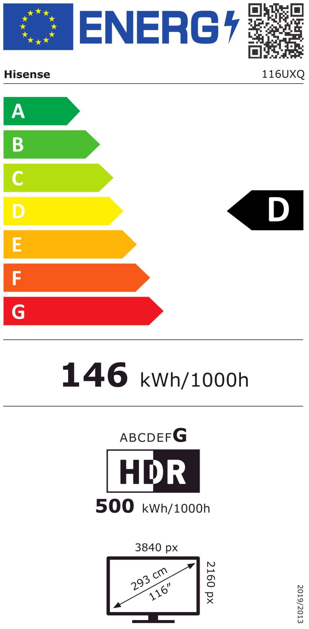 Hisense 116UXQ Mini LED-TV Mini-LED RGB 