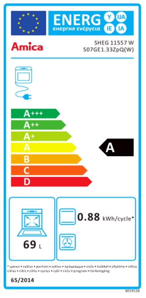 Amica SHEG 11557 W ws Kombi-Gasherd 