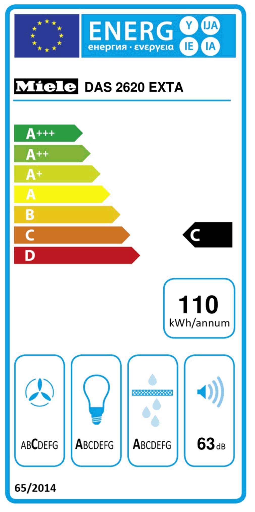 Miele DAS 2620 EXT Ed Flachschirmhaube 