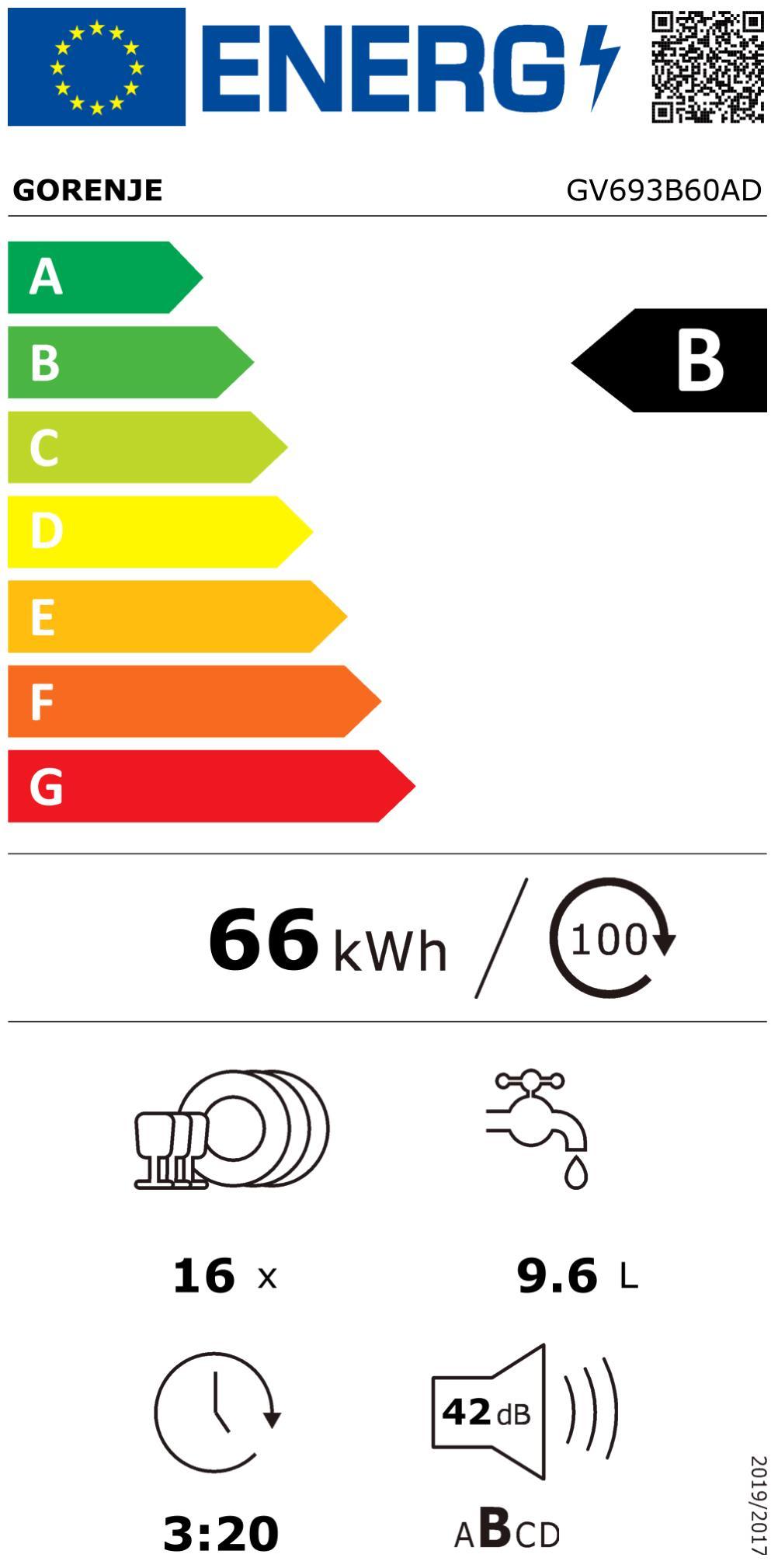 Gorenje GV693B60AD EB-Geschirrspüler 