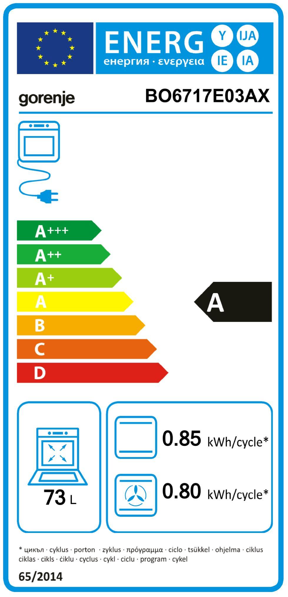 Gorenje BO 671703AX Ed EB-Backofen 