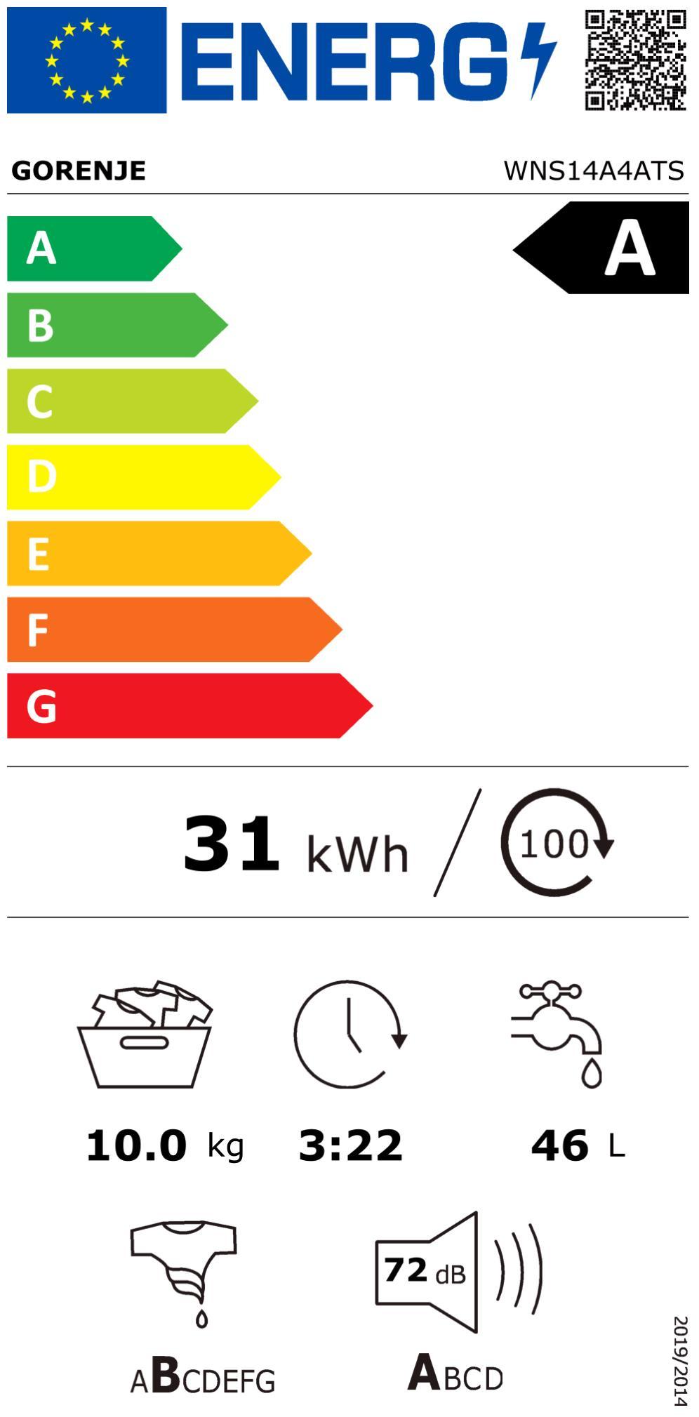 Gorenje WNS 14 A4 ATS Waschautomat 