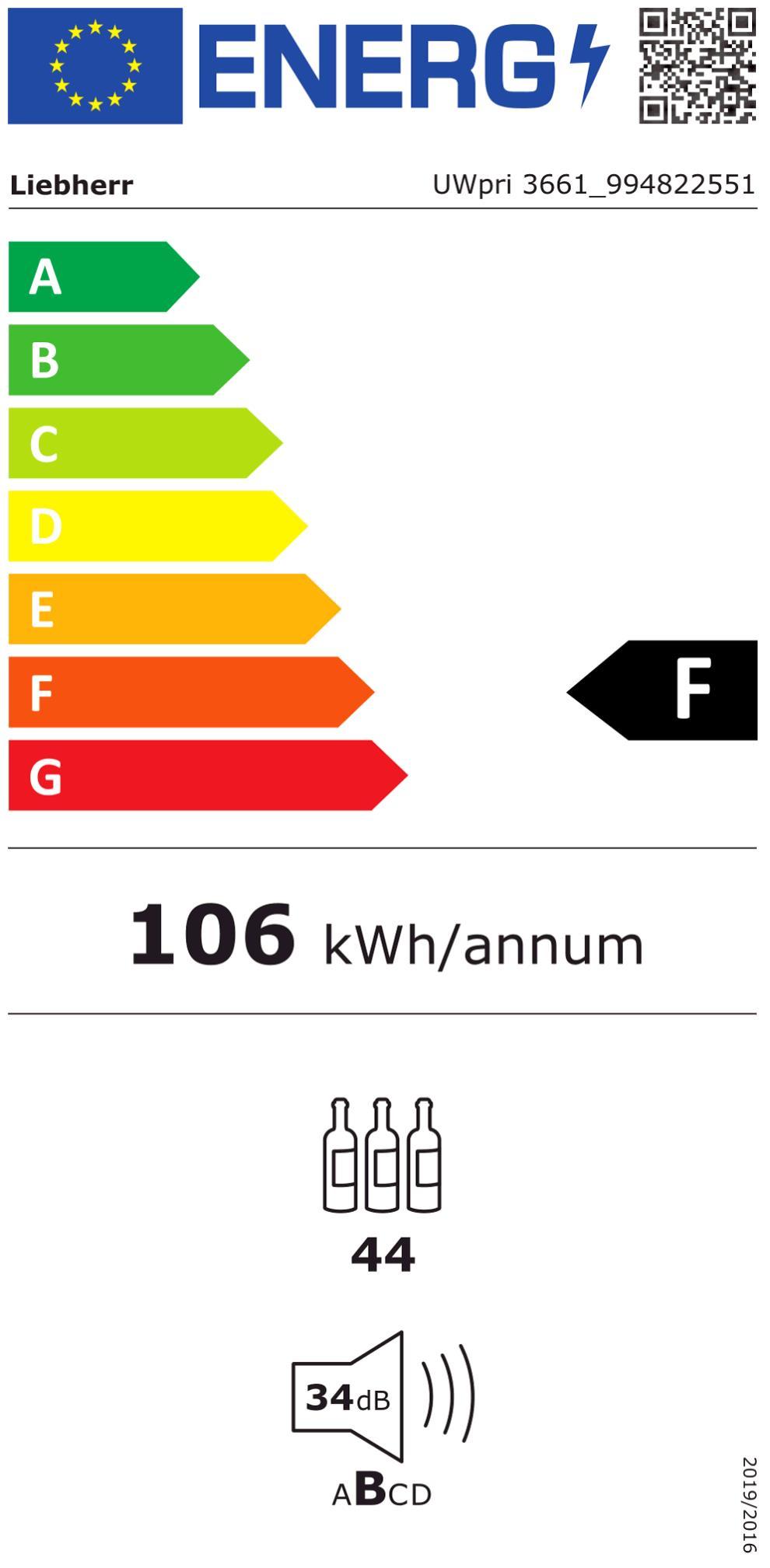 Liebherr UWpri 3661-20 UB-Weinschrank 