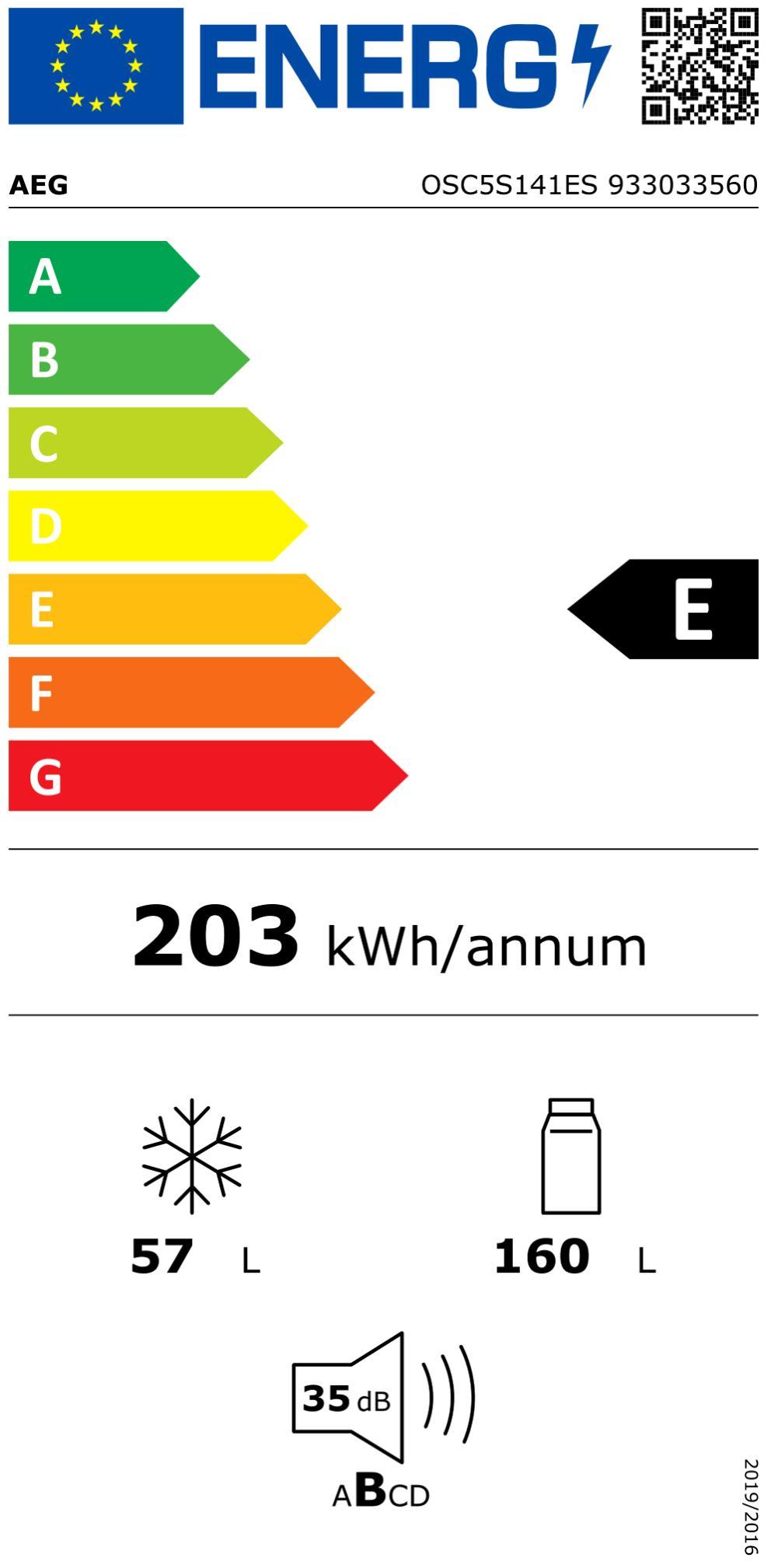 AEG OSC5S141ES EB-Kühlkombi 