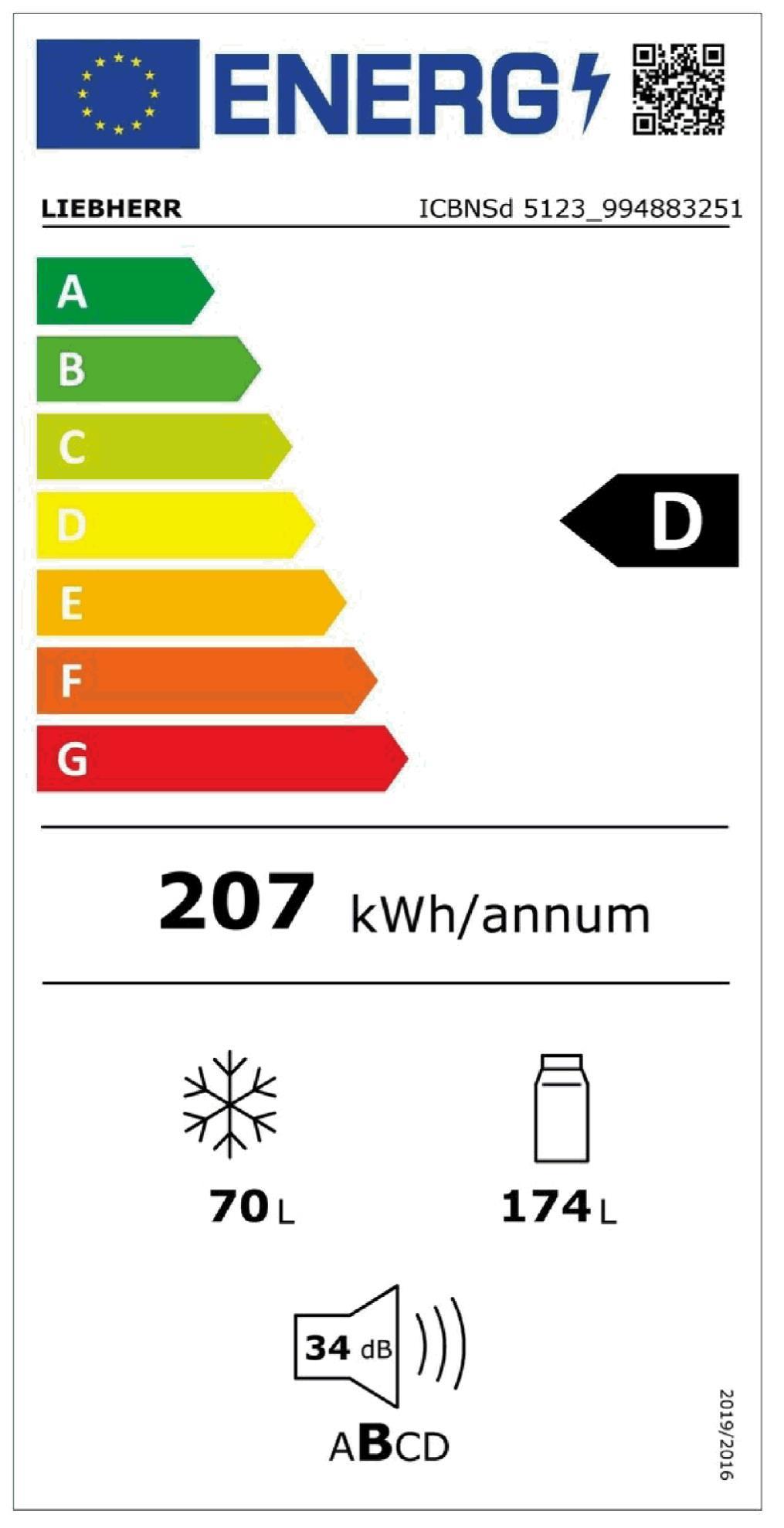 Liebherr ICBNSd 5123-22 EB-Kühlkombi 