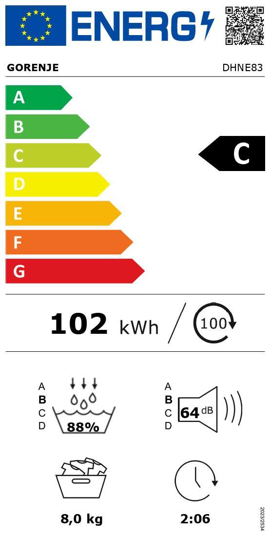 Gorenje DHNE 83 Wärmepumpentrockner 