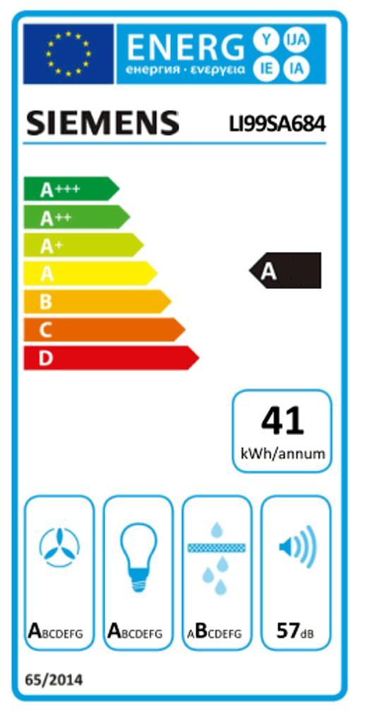 Siemens LI 99 SA 684 Ed Flachschirmhaube 