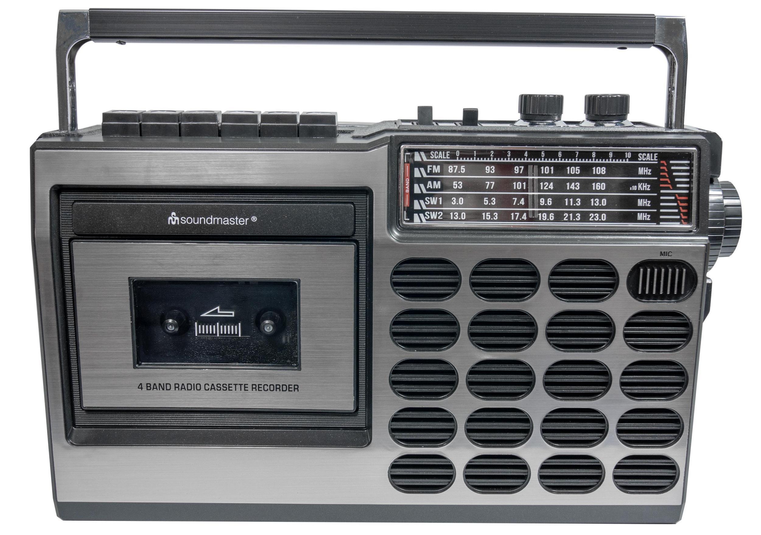 Soundmaster RR18SW Retro-Radiorekorder | Adalbert Zajadacz GmbH & Co. KG