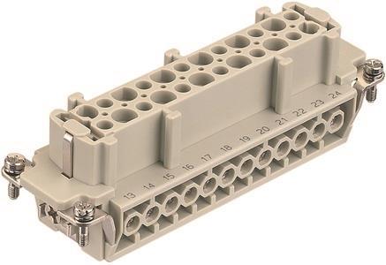 HART Buchseneinsatz Han E 24 09330242701 Schraubanschluss