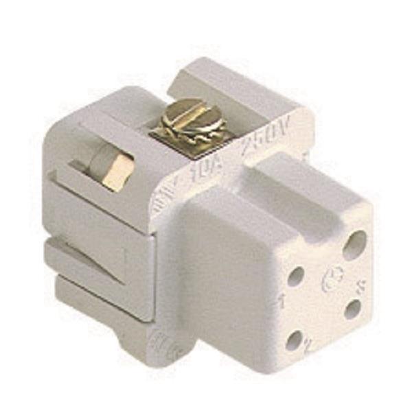 ILME Buchseneinsatz Gr.21.21 CKF 03 3P+PE Silber Schraubanschluss 10A 250V