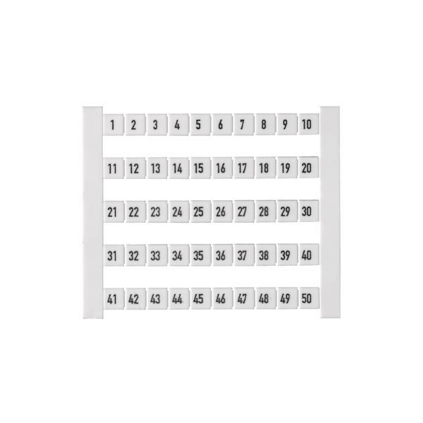 Weidmüller DEK 5 FW 1-50 Klemmen- markierer Karte 5x5mm ws 0473460001 - 025540