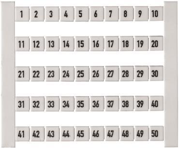 Weidmüller DEK 5 FW 201-250 Klemmen- markierer Karte 5x5mm ws (Inhalt - 025544