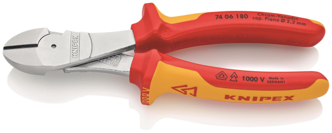 Knipex VDE-Kraftseitenschneider 7406180 180mm - 1006806