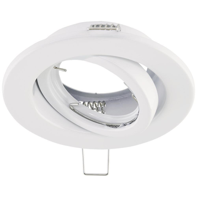 EVN Halogen-Einbauleuchte plan 517001 schwenkbar weiß DA80 D105mm - 1124868