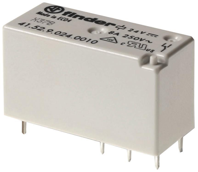 Finder Steck-/Printrelais 41.52.9.024.0000 2W 8A 24VDC Finder Steck-/Printrelais 41.52.9.024.0000 2W 8A 24VDC