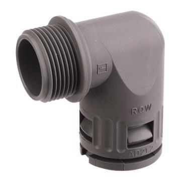 FLEXA Winkelverschraubung RQW-M25/GR Kunststoff grau m.metr.Gew.AD21,2 (Inhalt 100 Stück) FLEXA Winkelverschraubung RQW-M25/GR Kunststoff grau m.metr.Gew.AD21,2 (Inhalt 100 Stück)
