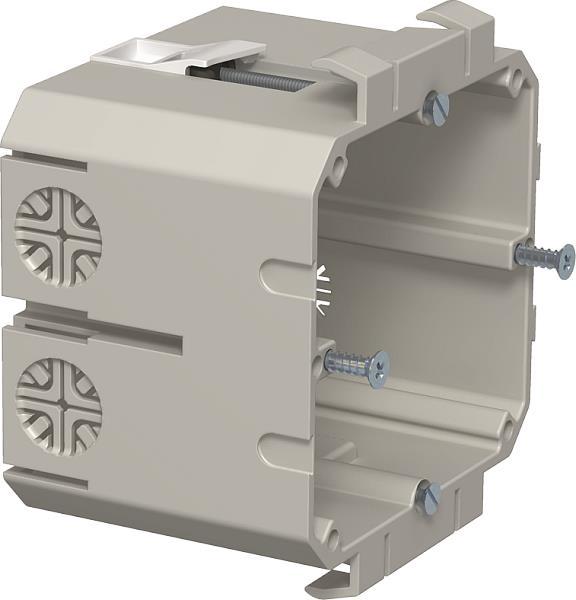 OBO 2390/8T Geräteeinbaudose 1-fach f.GEK PVC steingrau RAL7030 - 128080