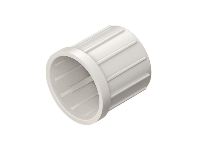 Kleinhuis Endtülle M63 1590M63 f.Rohr-D63mm PE RAL7035 lichtgrau