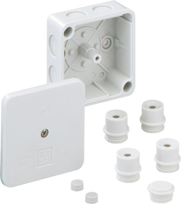 SPELS Abzweig-Kast 40290701 WK007L-LEER IP54 grau 80x80x38mm, ohne Klemme
