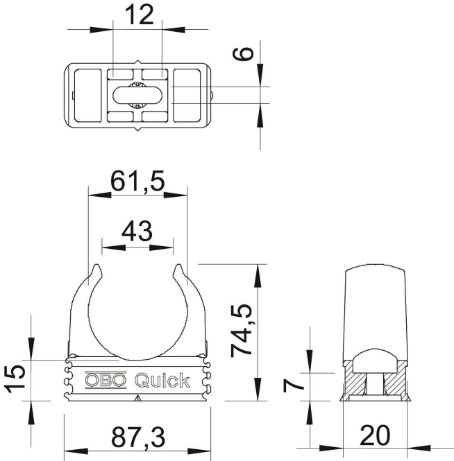 4012195588252 - OBO 2955 M63 Quick-Schelle M63 PP lichtgrau RAL7035 2149040 4012195588252 - OBO 2955 M63 Quick-Schelle M63 PP lichtgrau RAL7035 2149040