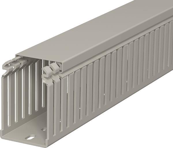 OBO LKV 75050 Verdrahtungskanal ** 75x50x2000 PVC steingrau RAL7030 6178 (Inhalt 2 Stück)