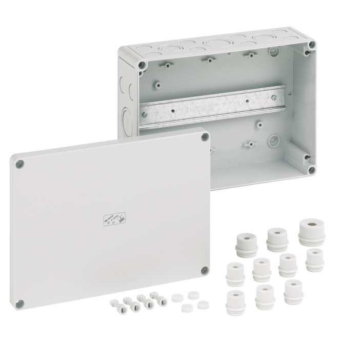4013902090259 - Abzweigkasten IP66 180x254x90mm gr Kst Tragschien Wand Decke halogenfrei RK4 25-L - grau - Spelsberg 4013902090259 - Abzweigkasten IP66 180x254x90mm gr Kst Tragschien Wand Decke halogenfrei RK4 25-L - grau - Spelsberg