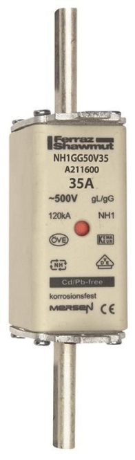 Mersen 1B145.000000 NH1 35A gG 500V NH-Sicherung sfü - 148463
