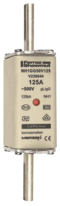 Mersen 1B165.000000 NH1 125A gG 500V NH-Sicherung sfü - 148468