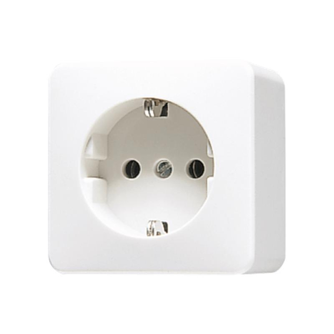 JG Schuko-Steckdose 620AWW AP600 1-fach alpinweiss - 154148