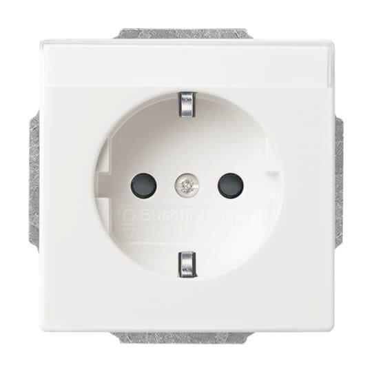BJ carat Schuko Kombi mit 20EUN-84 Schriftfeld davos/ studioweiss - 155390