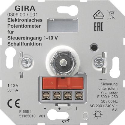GIRA 030900 Potentiometer Steuer 1-10V Schaltfkt Einsatz - 164423