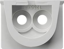 GIRA 001230 Adapter Leitungseinführung 2fach WG AP IP44 Grau