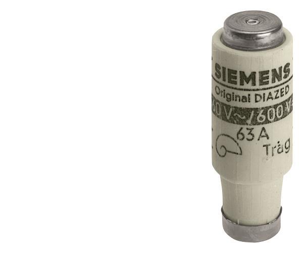 Siemens 5SD8010 DIAZED-Sicherungseinsatz 690V Betriebskl. gL/gG Gr.DIII E33 10A (Inhalt 5 Stück) Zählerschr./Verteilg