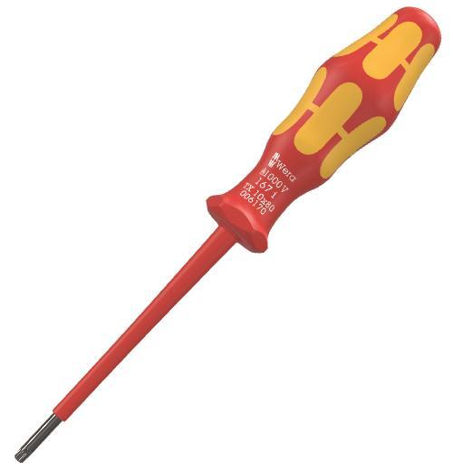 Wera VDE-Schraubendreher TX10 80mm 167I Torx 05006170001 - 1846958