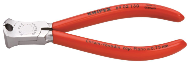 Knipex 69 03 130 Vornschneider 6903130 130mm f.Mechaniker verchromt Kunst. Werkzeug Messgeräte