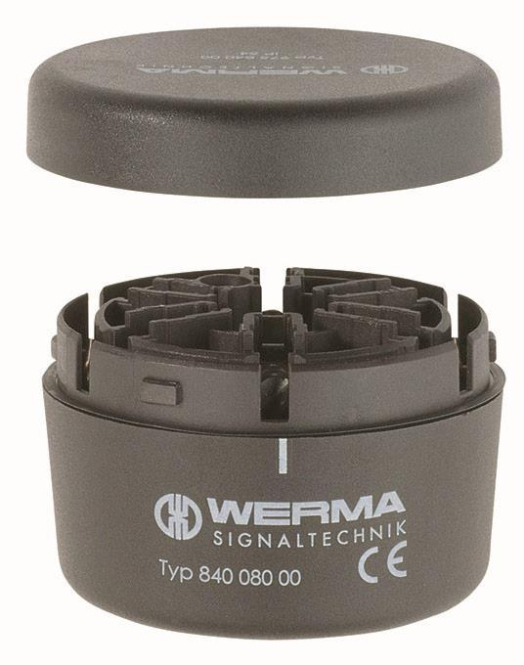 Werma Anschlusselement RM 84008000 12-230VAC/DC schwarz Rohrmontage Werma Anschlusselement RM 84008000 12-230VAC/DC schwarz Rohrmontage