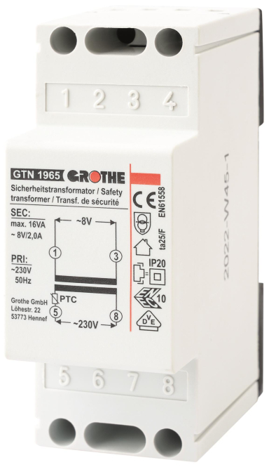 4011459141028 - 14102 Klingel-Transformator 8 V AC 2 A 4011459141028 - 14102 Klingel-Transformator 8 V AC 2 A