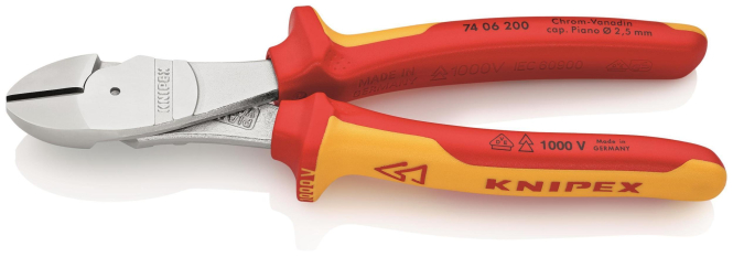 Knipex VDE-Kraftseitenschneider 7406200 200mm - 203231