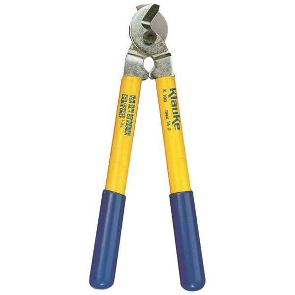 4012078034326 - Kabelschere mechEinhand Ø14mm 70qmm L280mm fmehrdrähtige Leiter vde geprüft K100 - Klauke