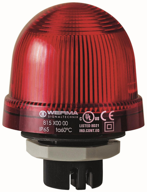 Werma Dauerleuchte EM 81510000 12-230VAC/DC rot Einbaumontage