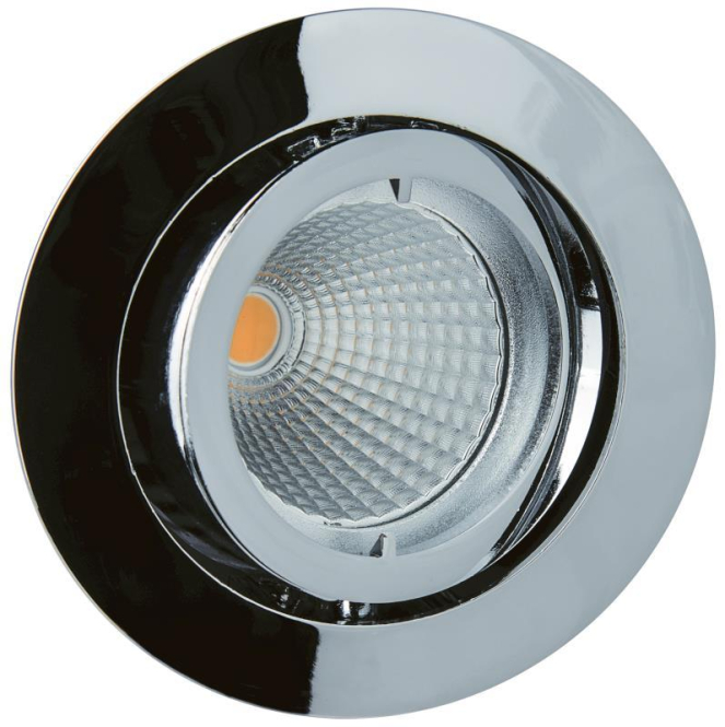 RUTEC Einbaustrahler chrom ALU5537-4 schwenkbar DA68mm o.Sprengring - 2219392