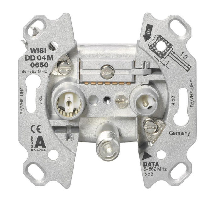 WISI Multimedia-Stichdose DD04M0650 5-1006MHz 4/8dB WISI Multimedia-Stichdose DD04M0650 5-1006MHz 4/8dB