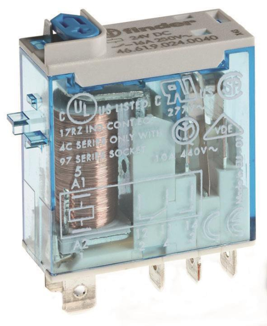 8012823301631 - FIN 46619 24V - Industrie-Miniatur-Relais Faston-Anschlüsse 8012823301631 - FIN 46619 24V - Industrie-Miniatur-Relais Faston-Anschlüsse