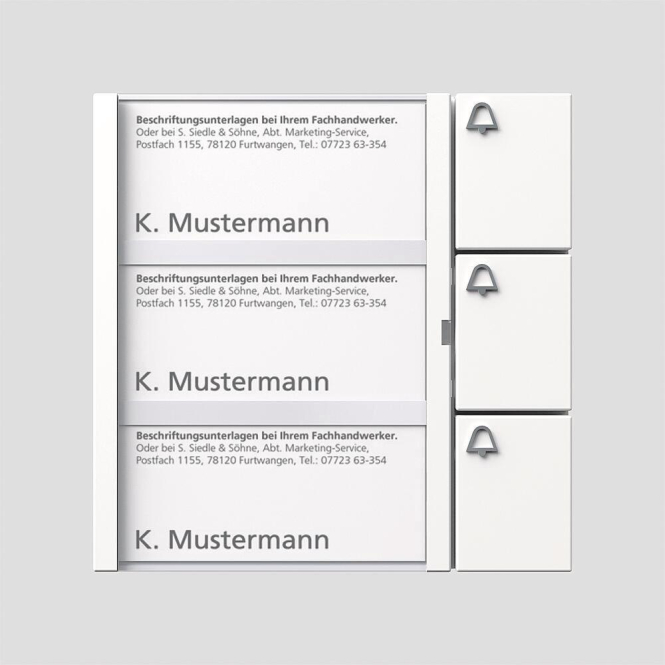 SIED Tasten-Modul TM612-3W 3fach alt TM 611-03W 35521 - 2347754