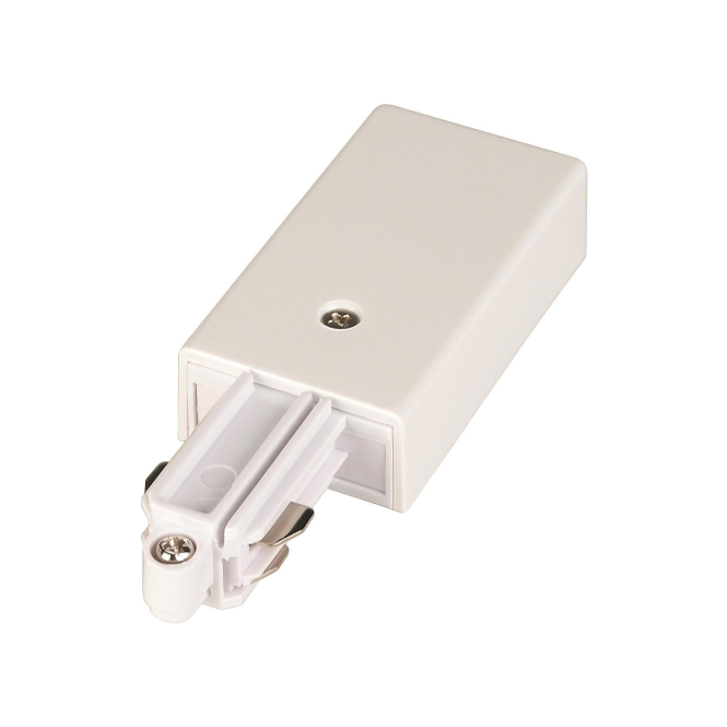 SLV Einspeiser f.1PH-Stromschiene 143041 Weiss, Schutzleiter rechts